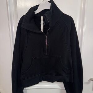 Lululemon Black Scuba Half-Zip Pullover